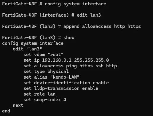 Configuración CLI paso 2