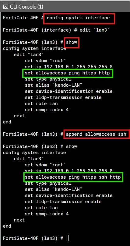 Configuración CLI paso 2