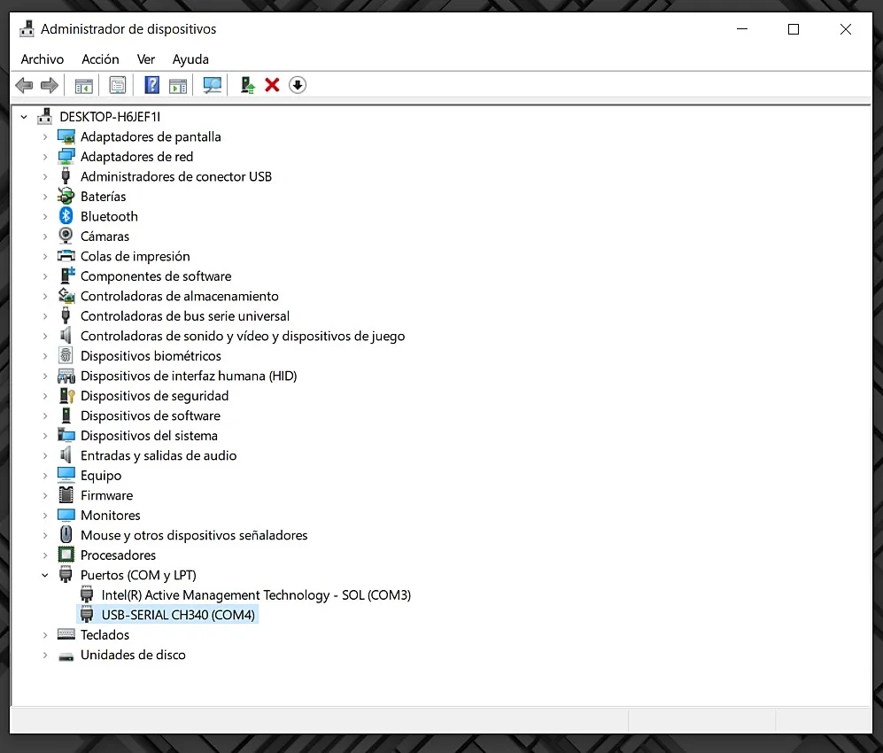 Comando SSH en terminal