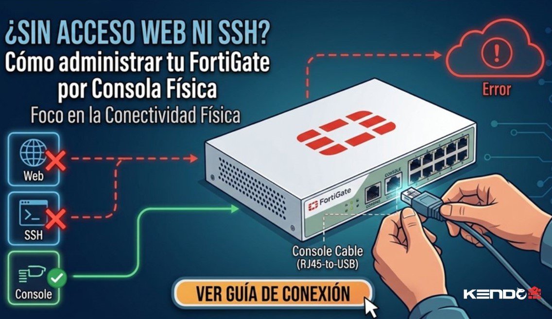 Acceso Consola Física FortiGate