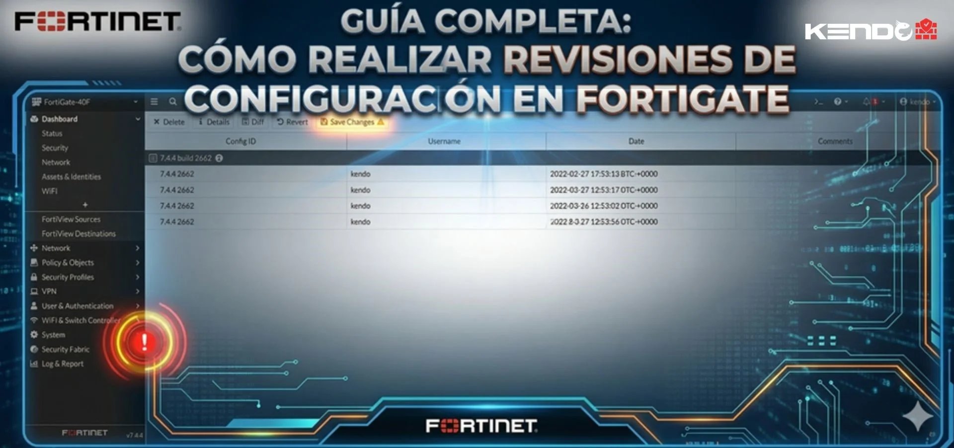 Error timeout GUI FortiGate 7.4 solución